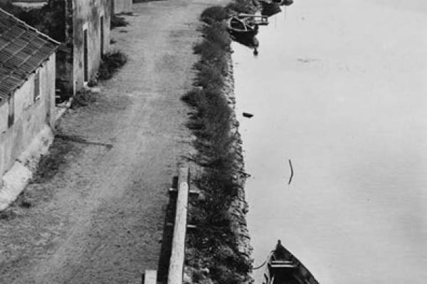 Le bord du canal à Carnon